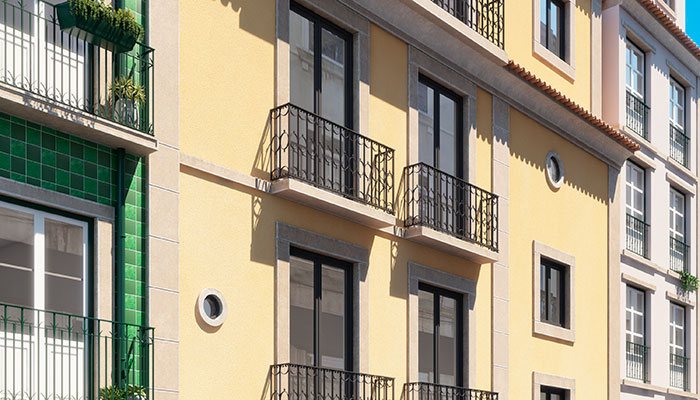 Facade, Luz Soriano Palace. Bairro Alto, Lisbon